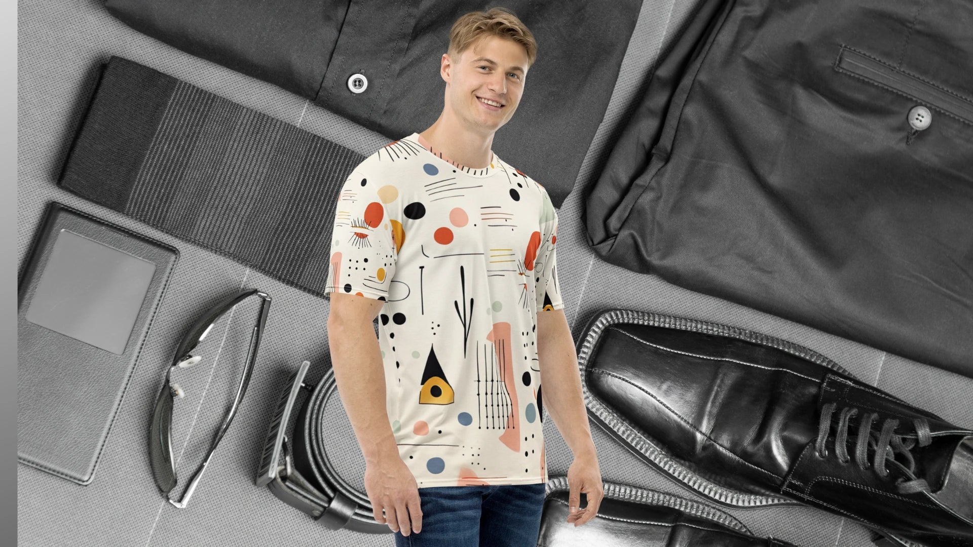 Men's All Over Print T-shirt - StylzHub