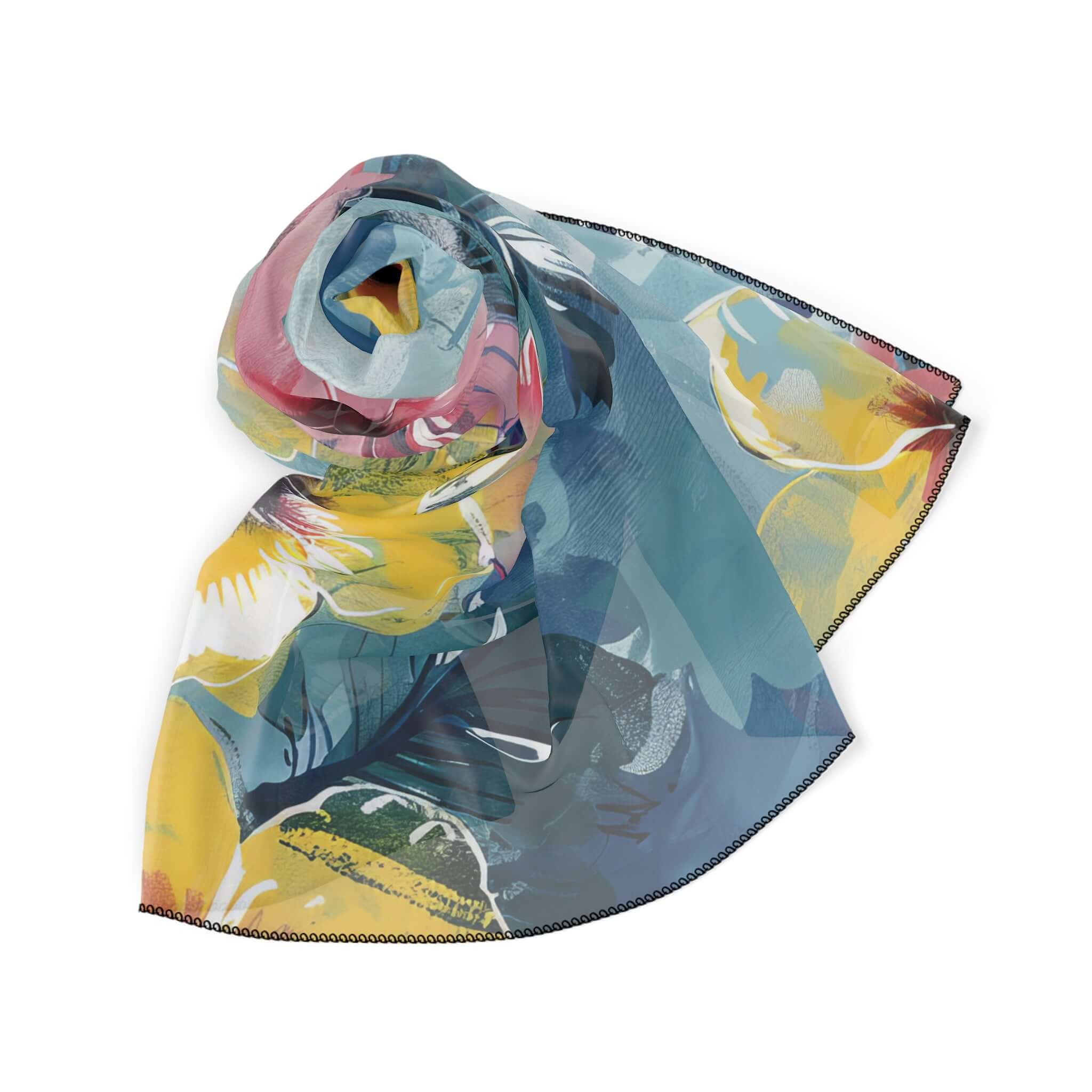 Bliss Floral - Poly Scarf | Wrap Yourself in Elegance