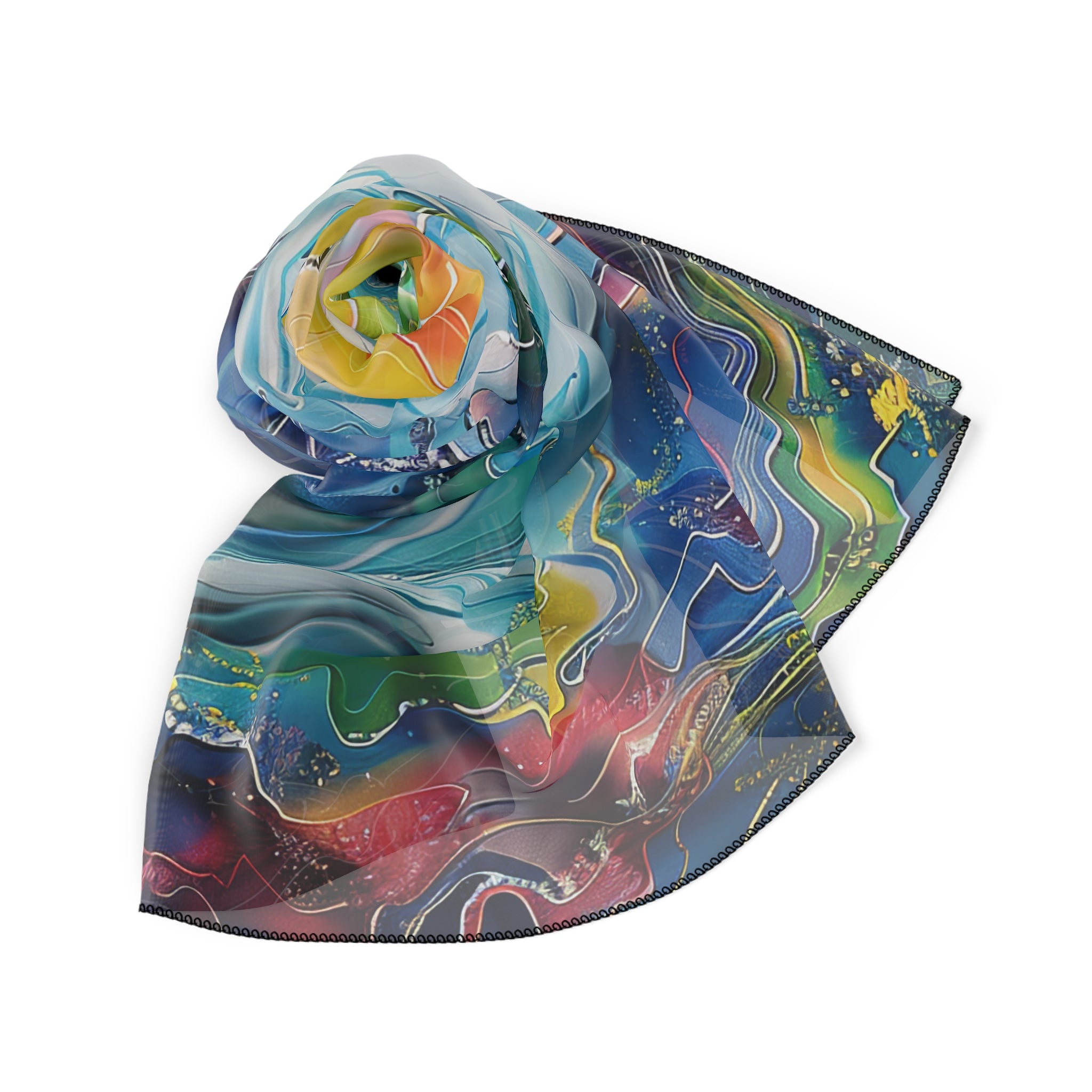 Vibrant Ocean - Weightless Poly Scarf