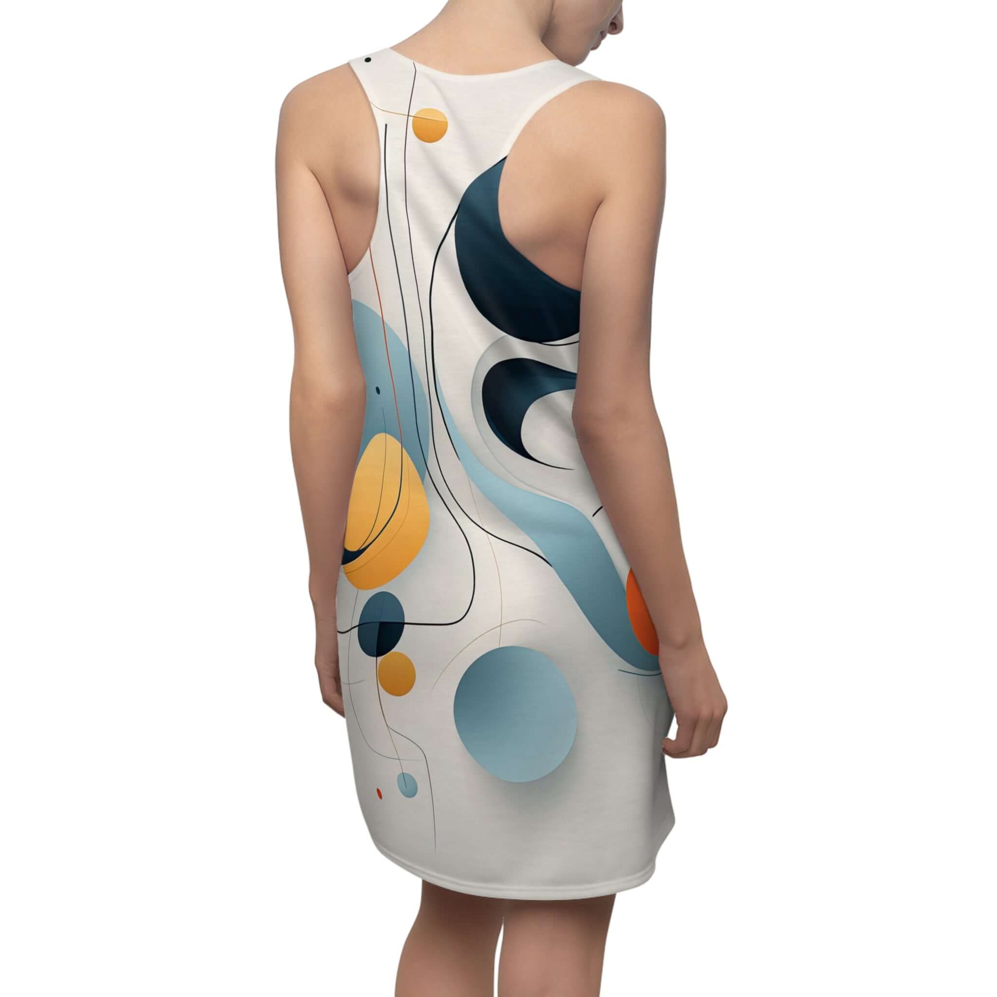 Whimsical abstract - Women's Cut & Sew Racerback Dress (AOP)