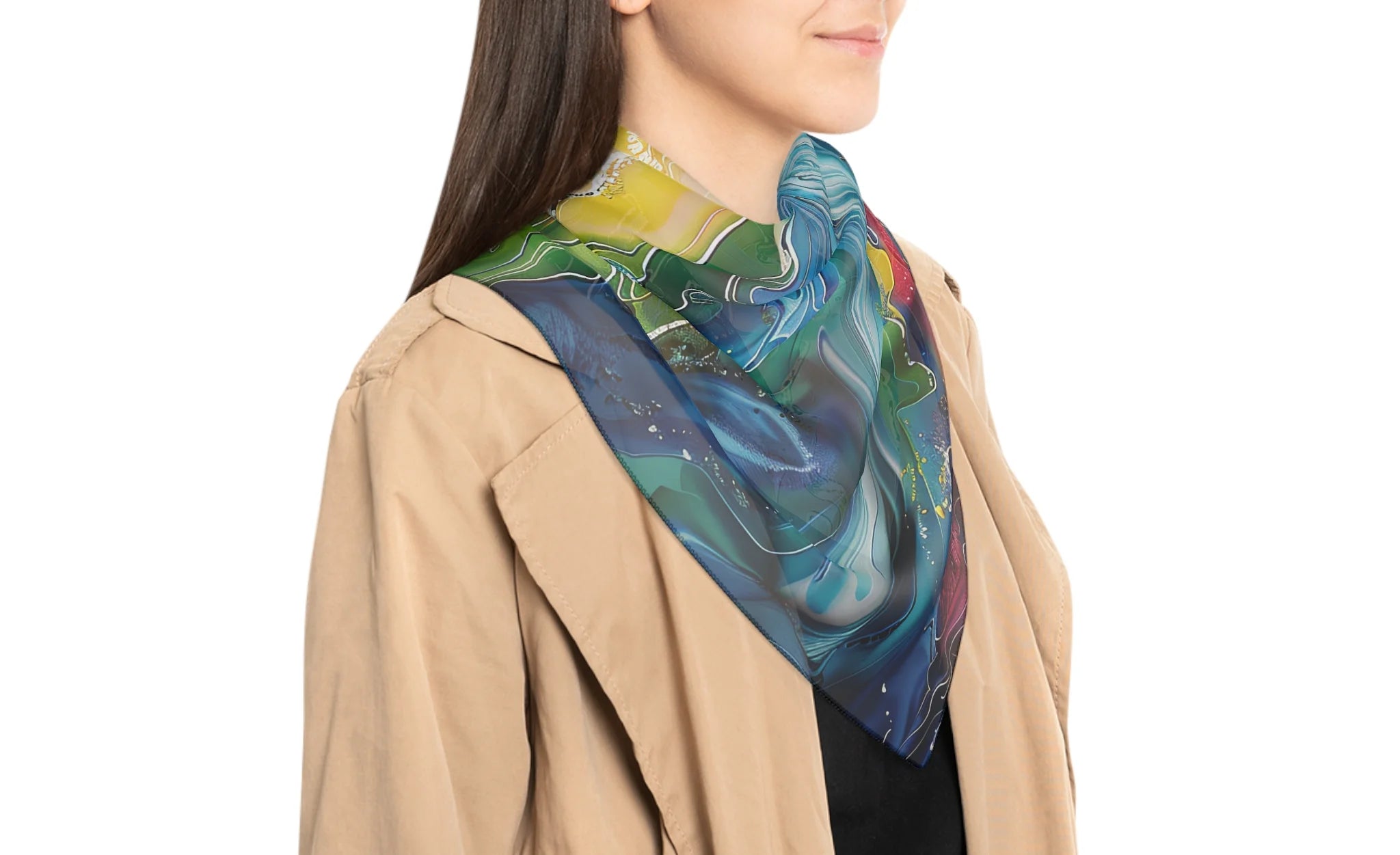 Vibrant Ocean - Weightless Poly Scarf