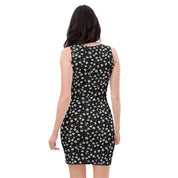 Floral Black Bodycon dress