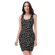 Floral Black Bodycon dress