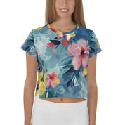 Flora Posy - AOP Crop Tee | Blossom in Style - StylzHub