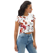 Flora Chic - Printed Crop Tee