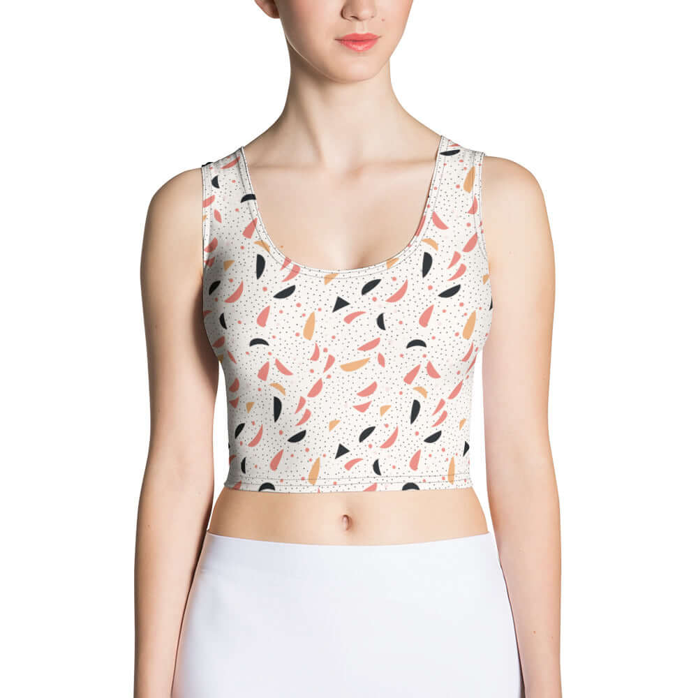 Feminine Finesse: Stylish Women's AOP Crop Top | StylzHub