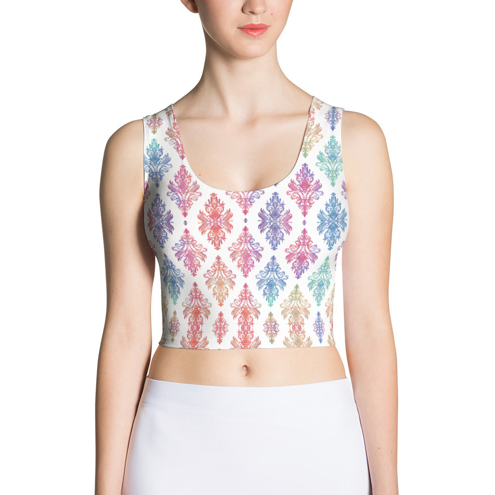 Intricate Lace Art Crop Top