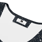 Sassy Summer: Women's AOP Crop Top - Black | StylzHub