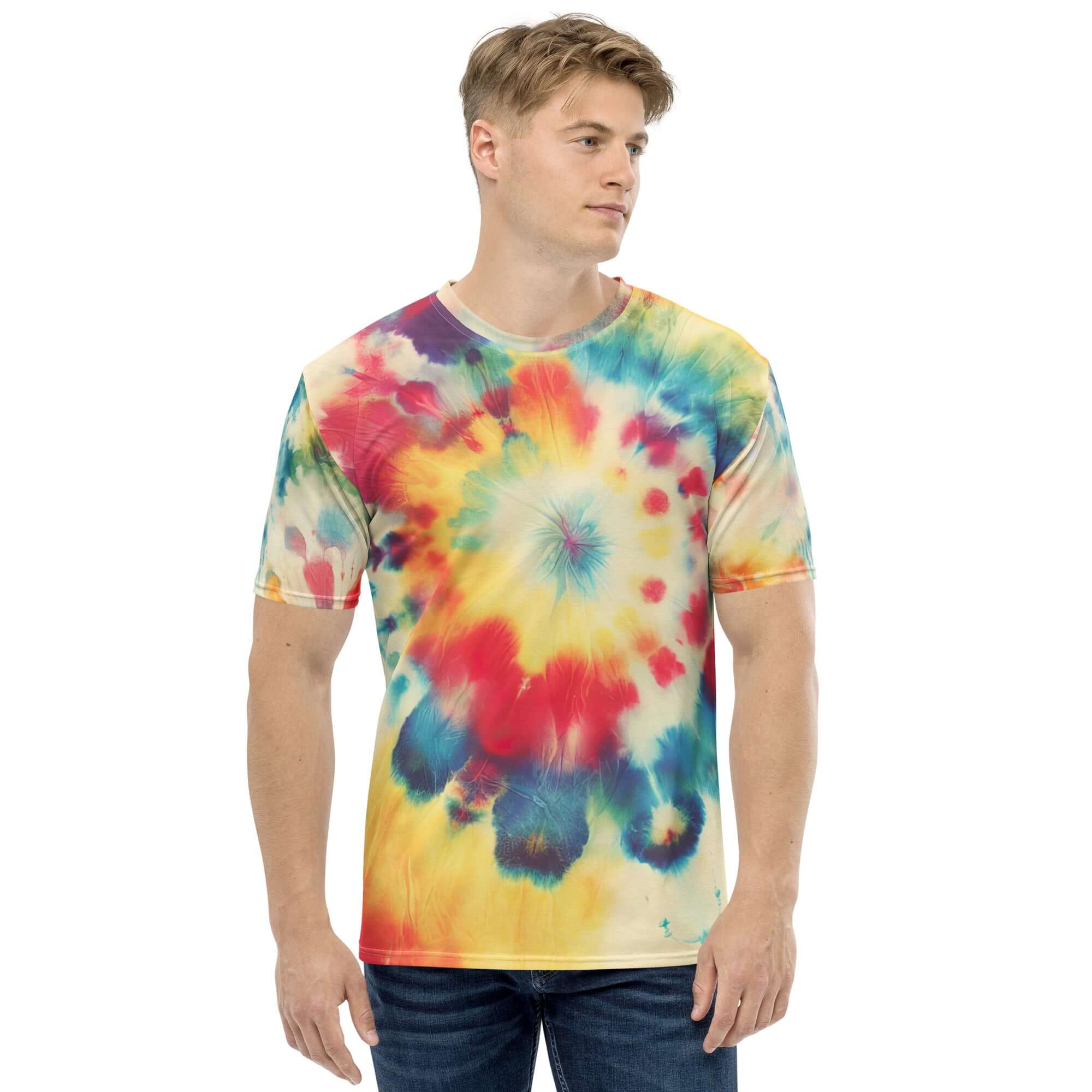 Street Art Vibes: Abstract Pattern All Over Prints Men's T-shirt