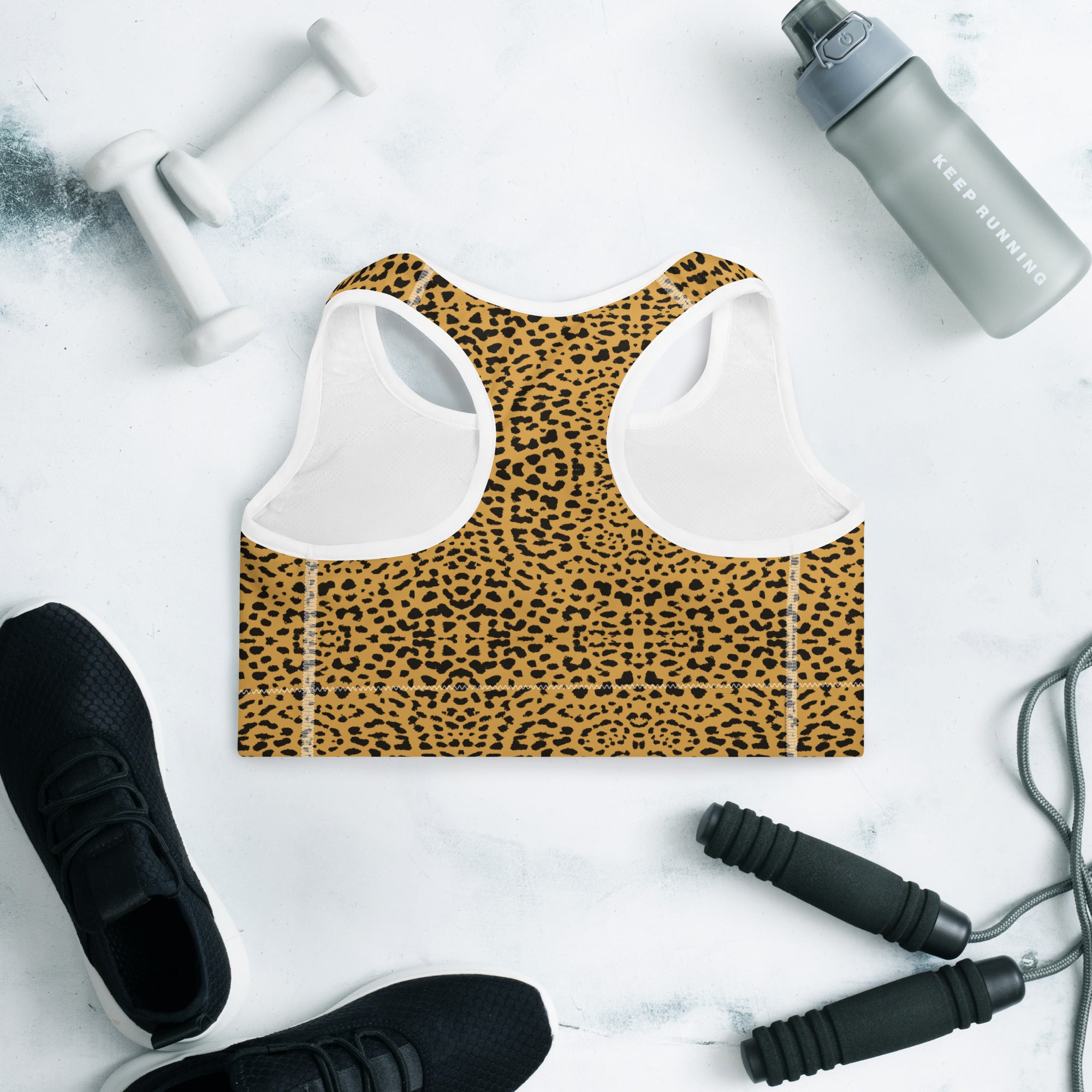 Wild Comfort Leopard Print | Padded Sports Bra