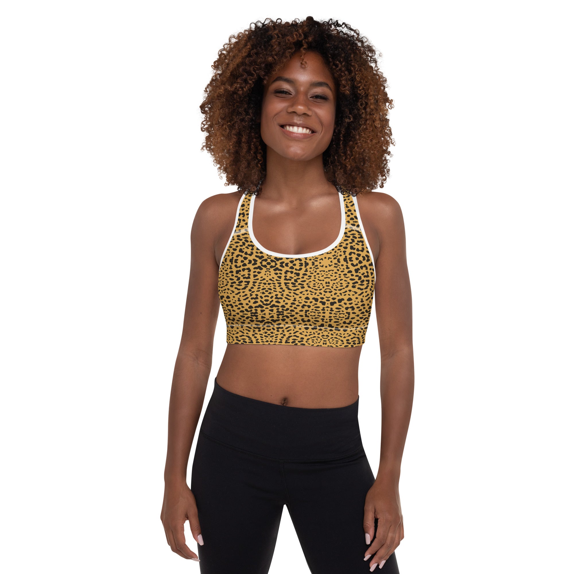 Wild Comfort Leopard Print | Padded Sports Bra