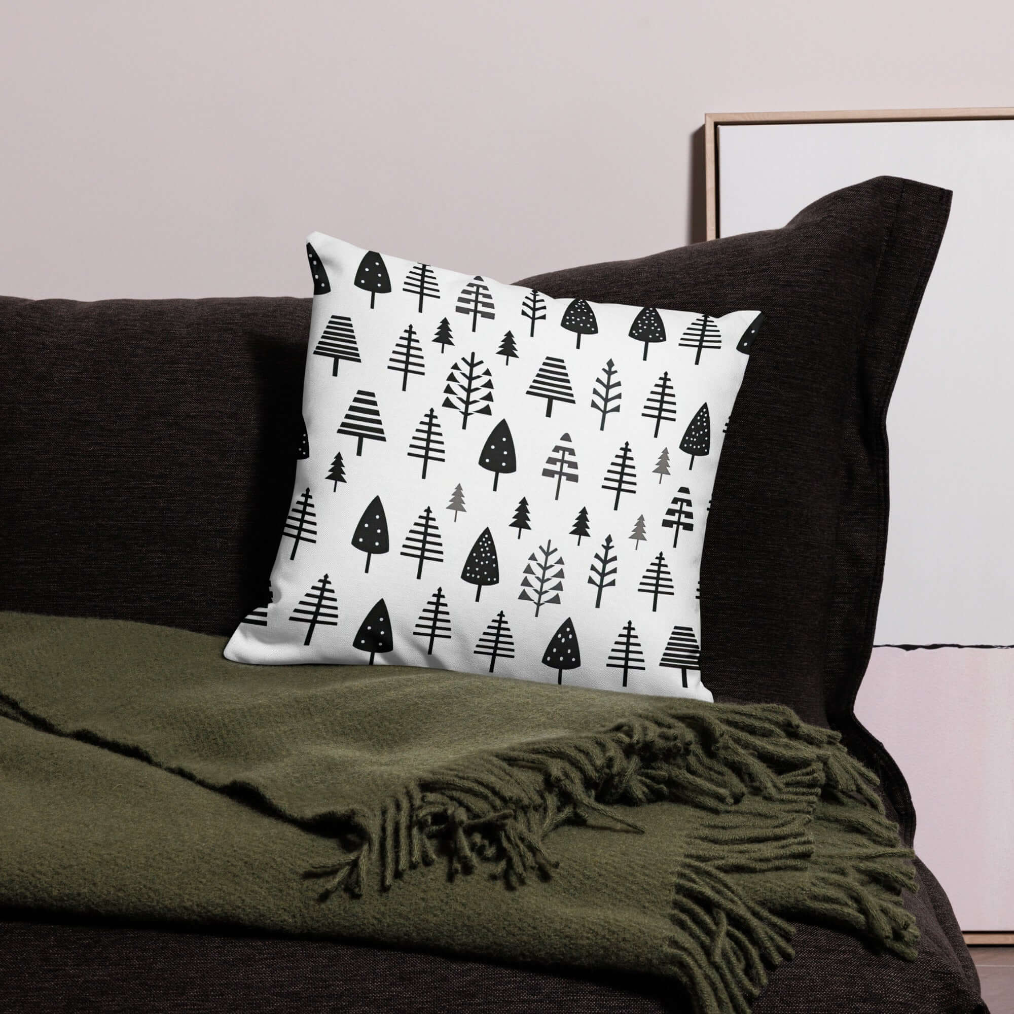 Premium Pillow with a enchanted pine art