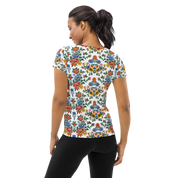 Folk art florals - Athletic T-shirt