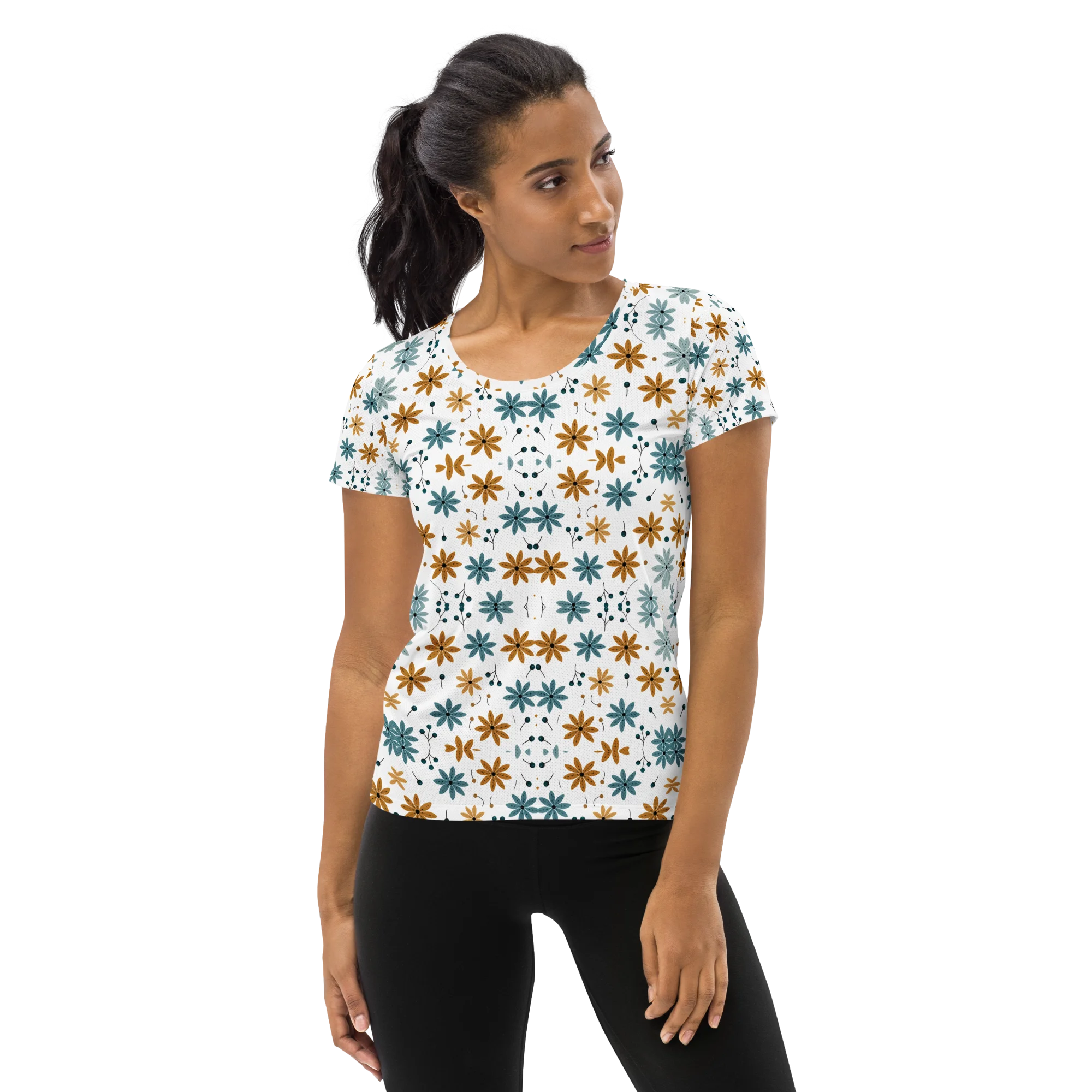 Minimalistic Flowers - Athletic T-shirt