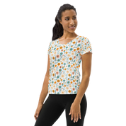 Stay Active: Women's  Athletic AOP T-shirt Bliss | StylzHub