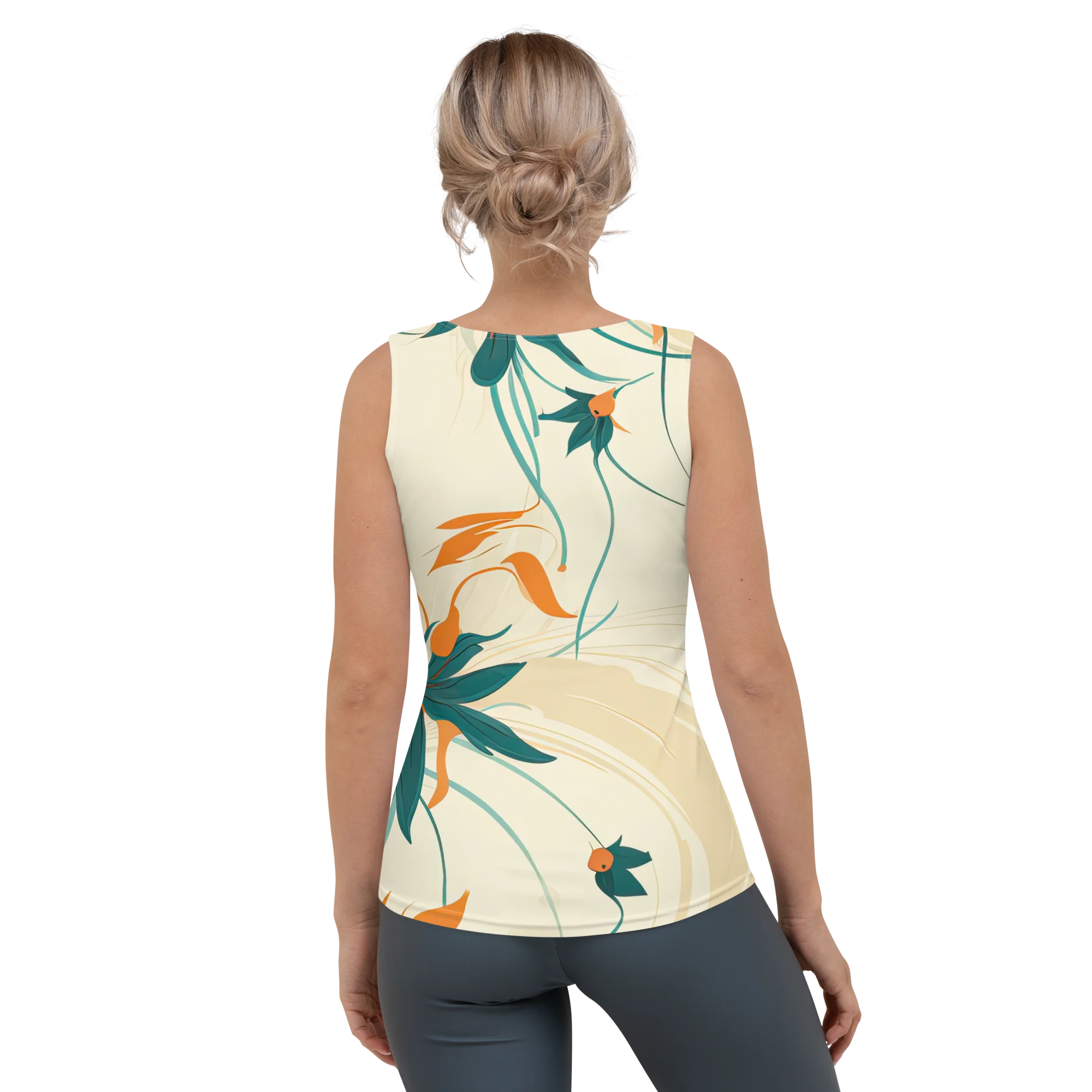 Blossom Chic - Abstract Floral Women's Tank Top | StylzHub