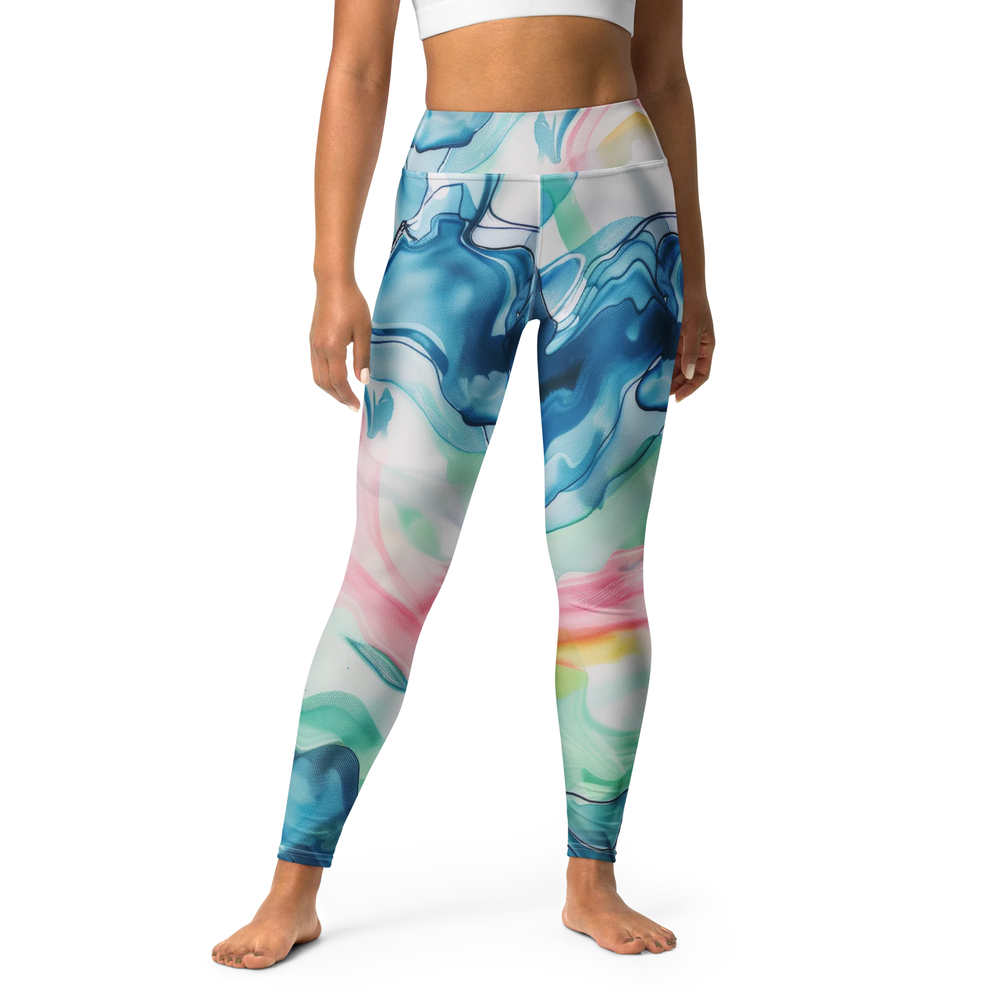 Oceanic Harmony - Yoga Pants