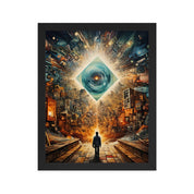 Matted Framed Poster of Perception Art