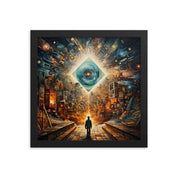 Matted Framed Poster of Perception Art