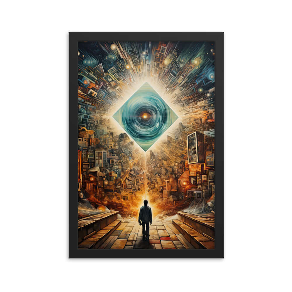 Matted Framed Poster of Perception Art