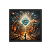 Matted Framed Poster of Perception Art