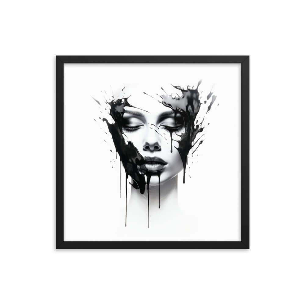 Abstract Face Art - Framed poster | StylzHub