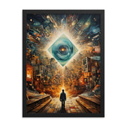 Matted Framed Poster of Perception Art