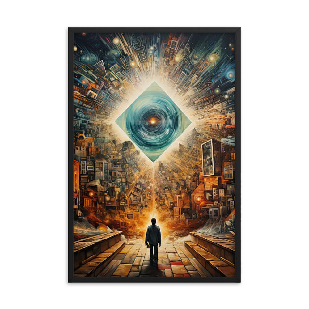 Matted Framed Poster of Perception Art