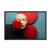 Face Abstract - Conceptual Art Framed poster