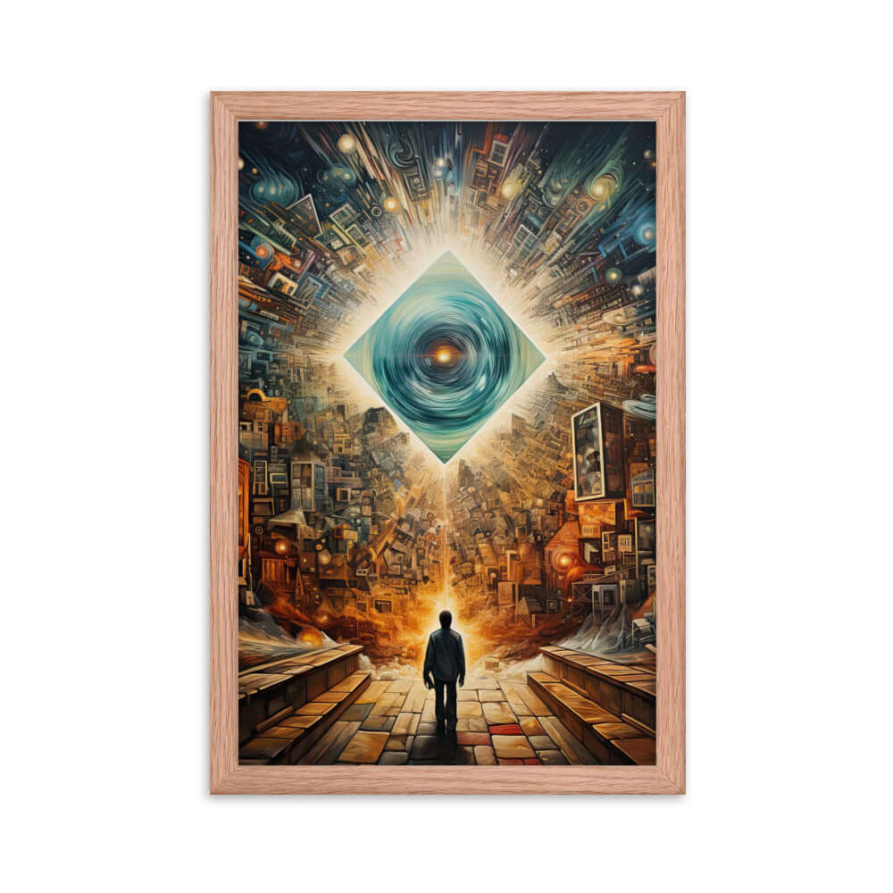 Matted Framed Poster of Perception Art