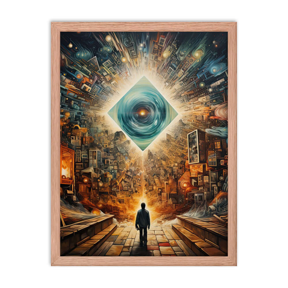 Matted Framed Poster of Perception Art