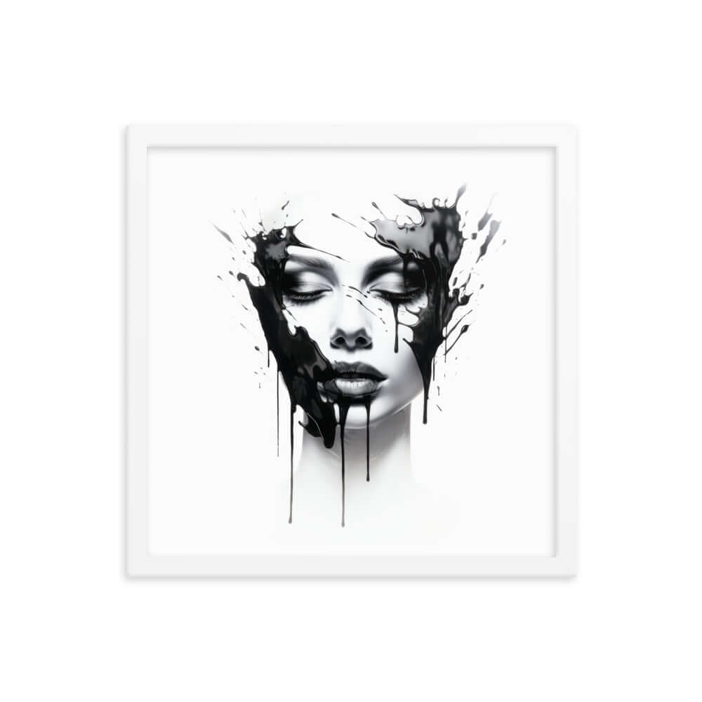 Abstract Face Art - Framed poster | StylzHub