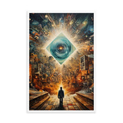 Matted Framed Poster of Perception Art