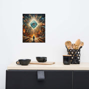 Matted Paper Poster of Perception Art