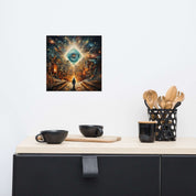 Matted Paper Poster of Perception Art