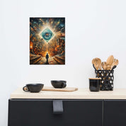 Matted Paper Poster of Perception Art