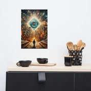 Matted Paper Poster of Perception Art