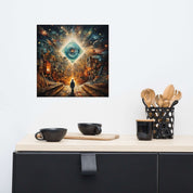 Matted Paper Poster of Perception Art