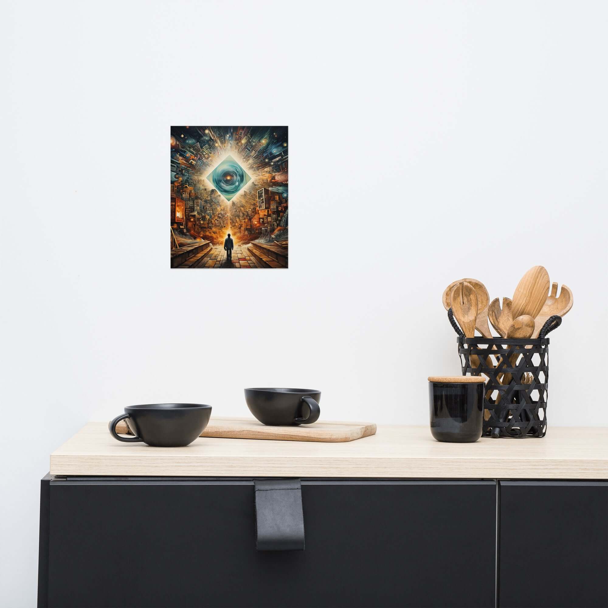 Matted Paper Poster of Perception Art