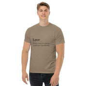 Love quote - Men's Classic Cotton Tee