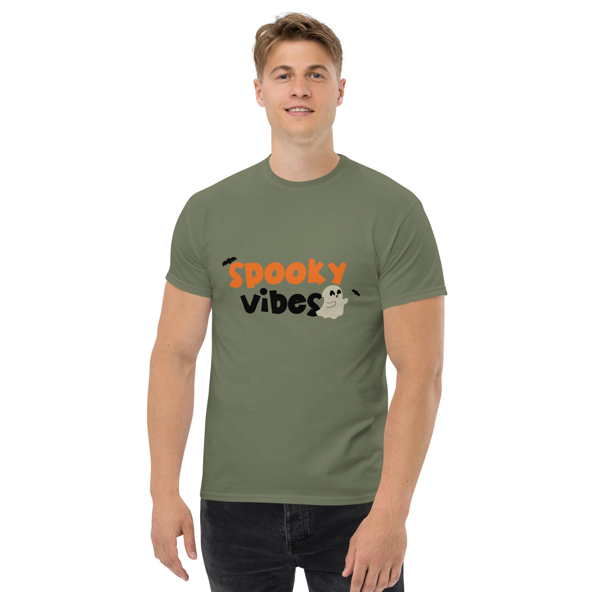 Spooky vibes: Men's Classic Cotton Tee | StylzHub