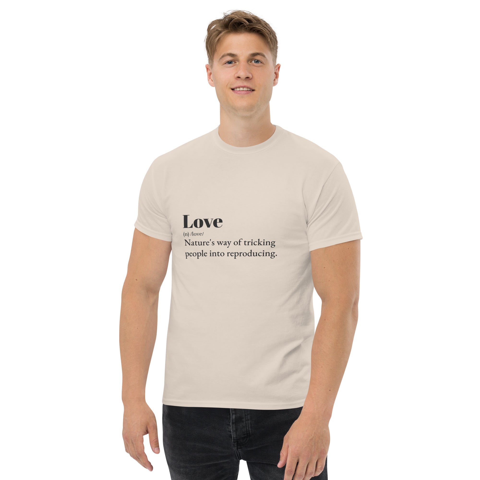 Love quote - Men's Classic Cotton Tee