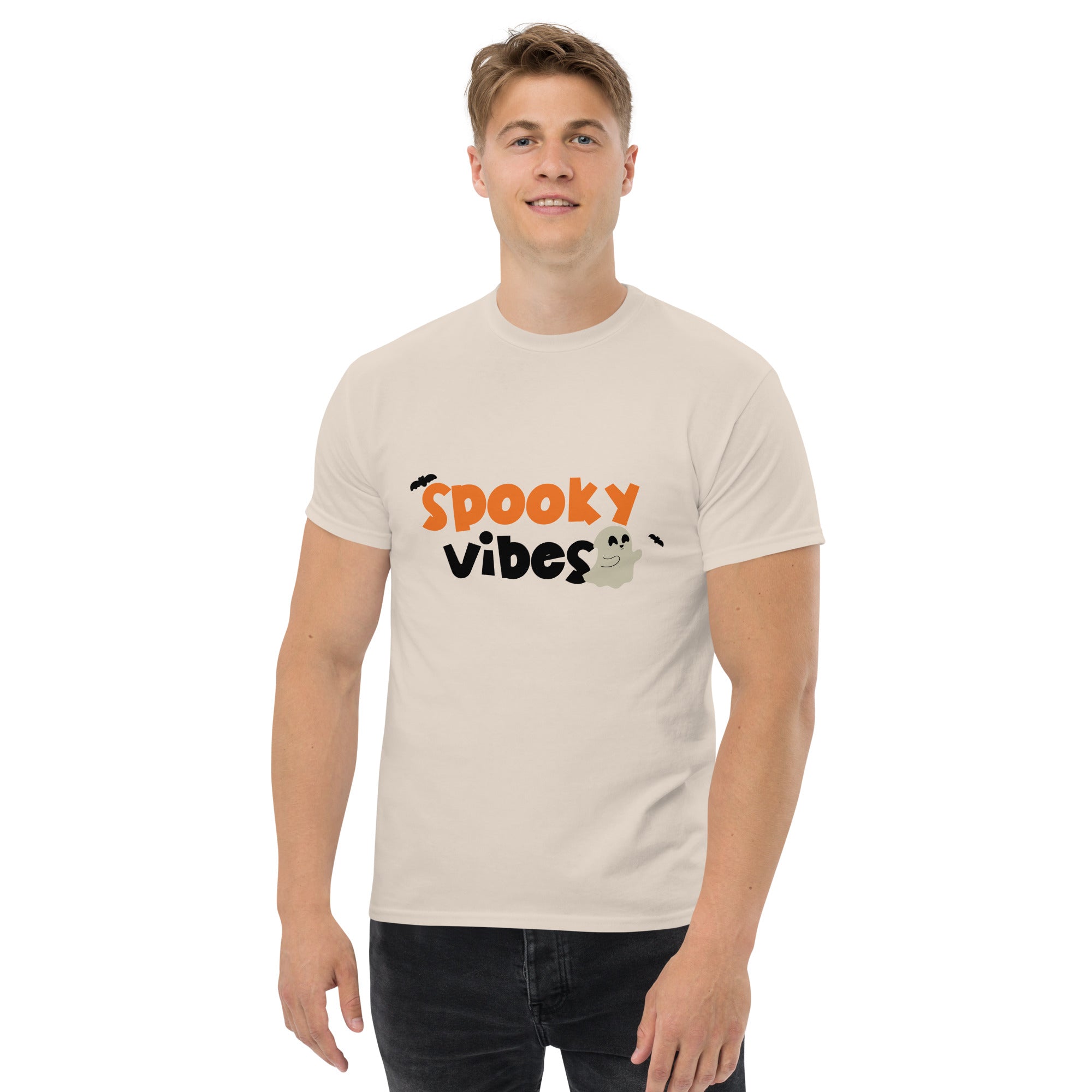 Spooky vibes: Men's Classic Cotton Tee | StylzHub