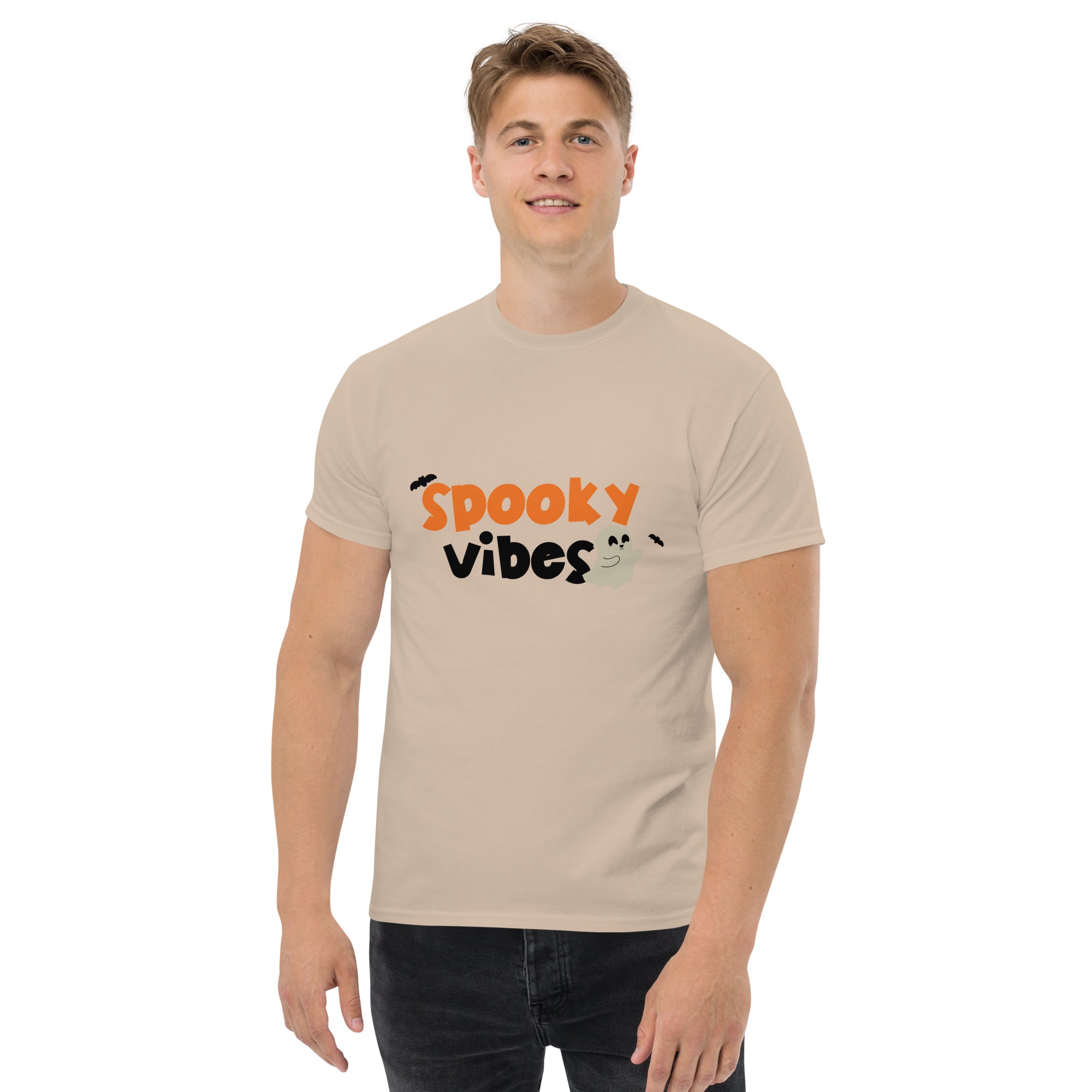 Spooky vibes: Men's Classic Cotton Tee | StylzHub