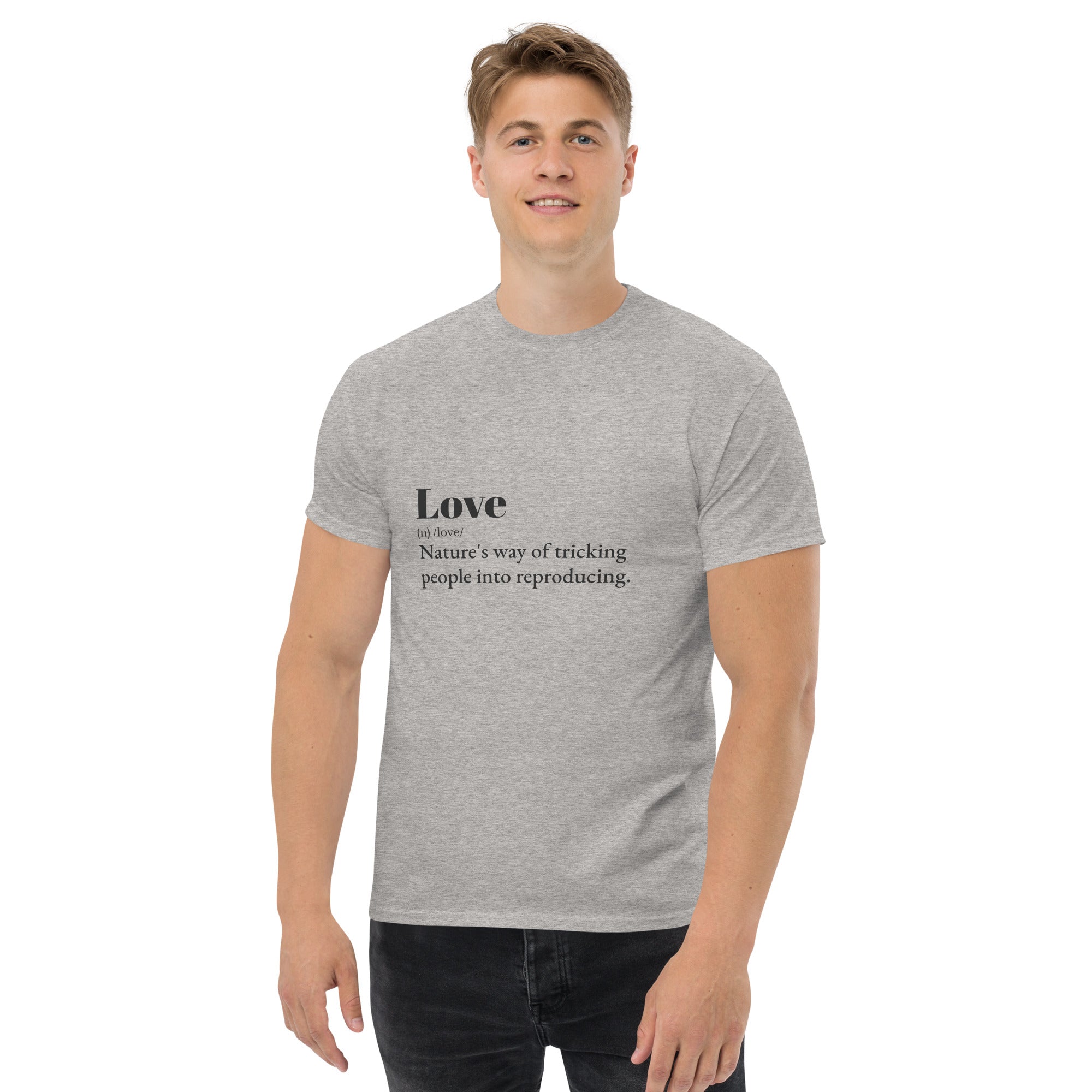 Love quote - Men's Classic Cotton Tee