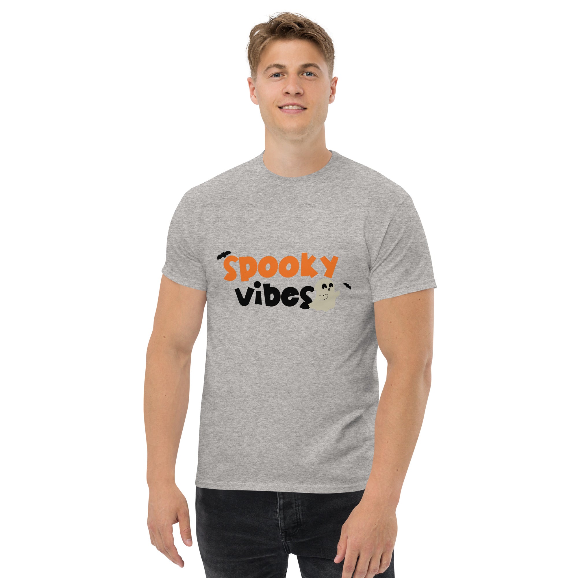 Spooky vibes: Men's Classic Cotton Tee | StylzHub