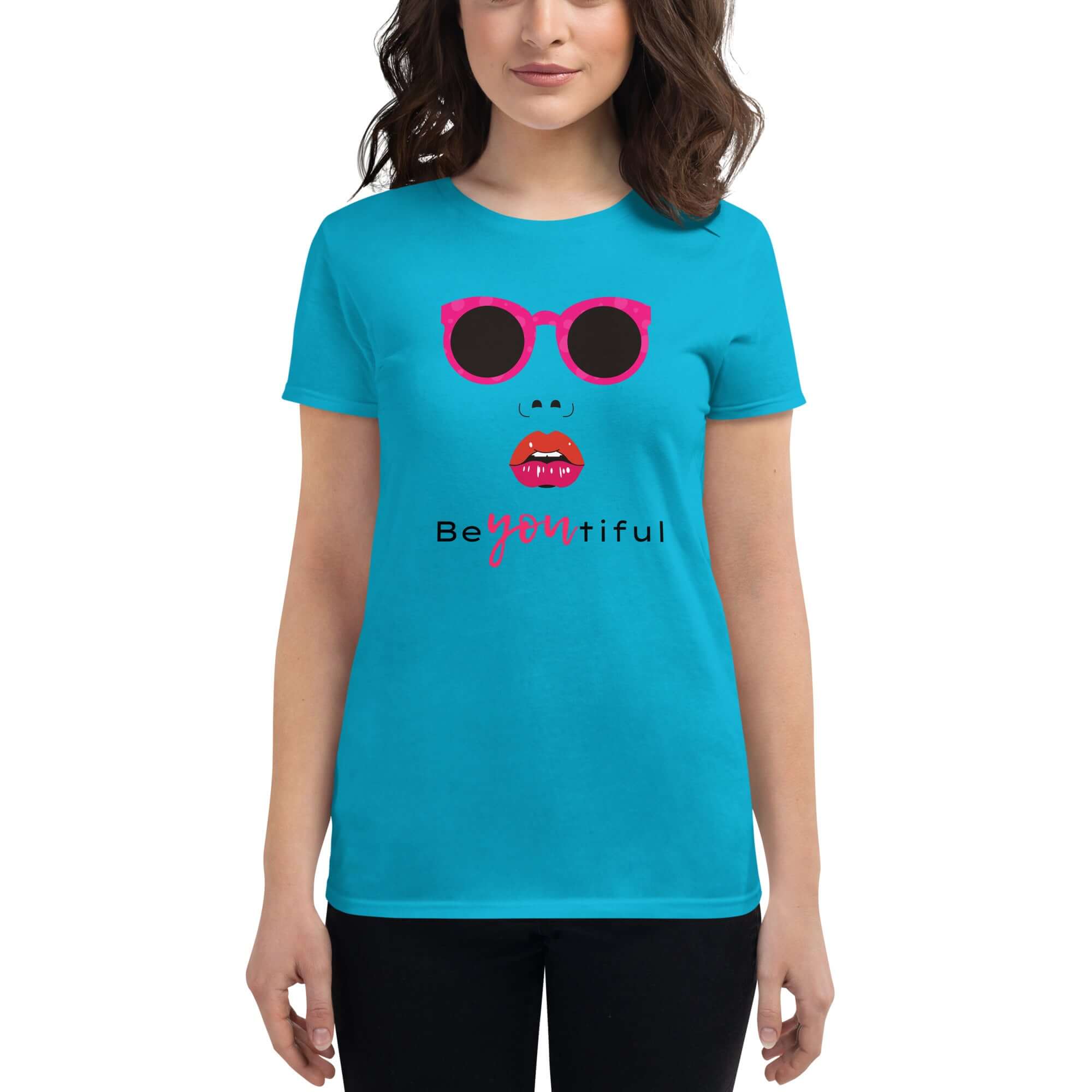 Women's short sleeve t-shirt with a Beautiful graphic print