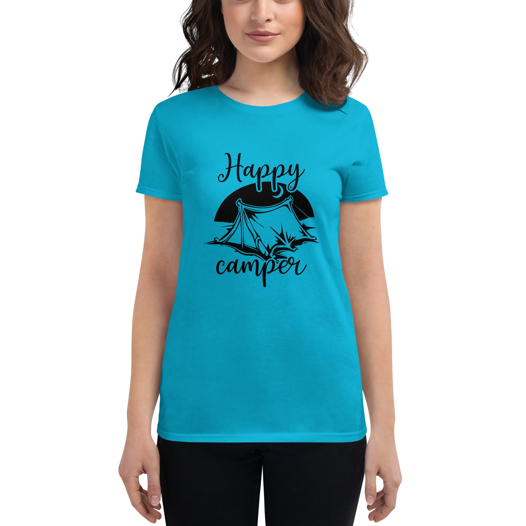 Happy Camping - Women's short sleeve t-shirt