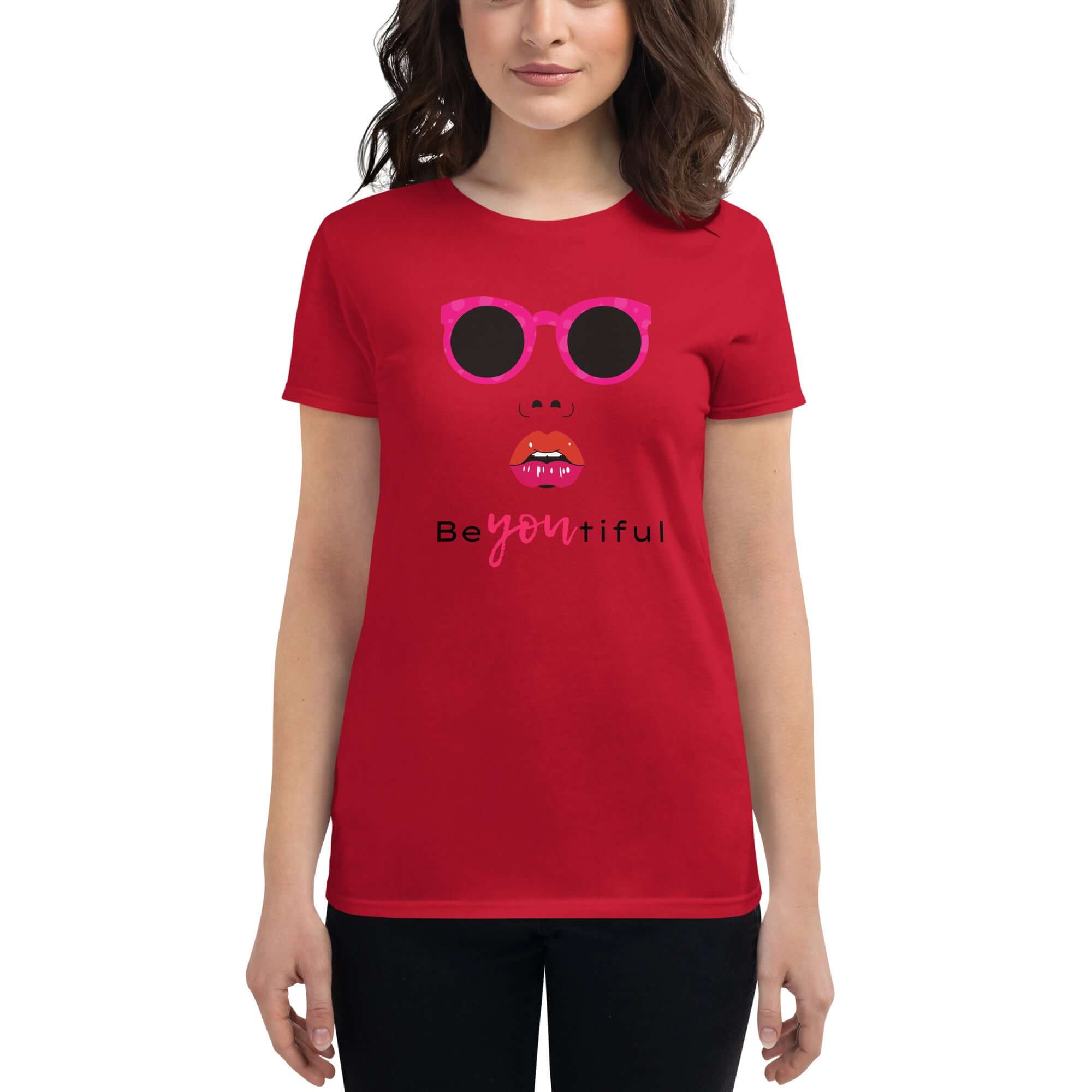 Women's short sleeve t-shirt with a Beautiful graphic print