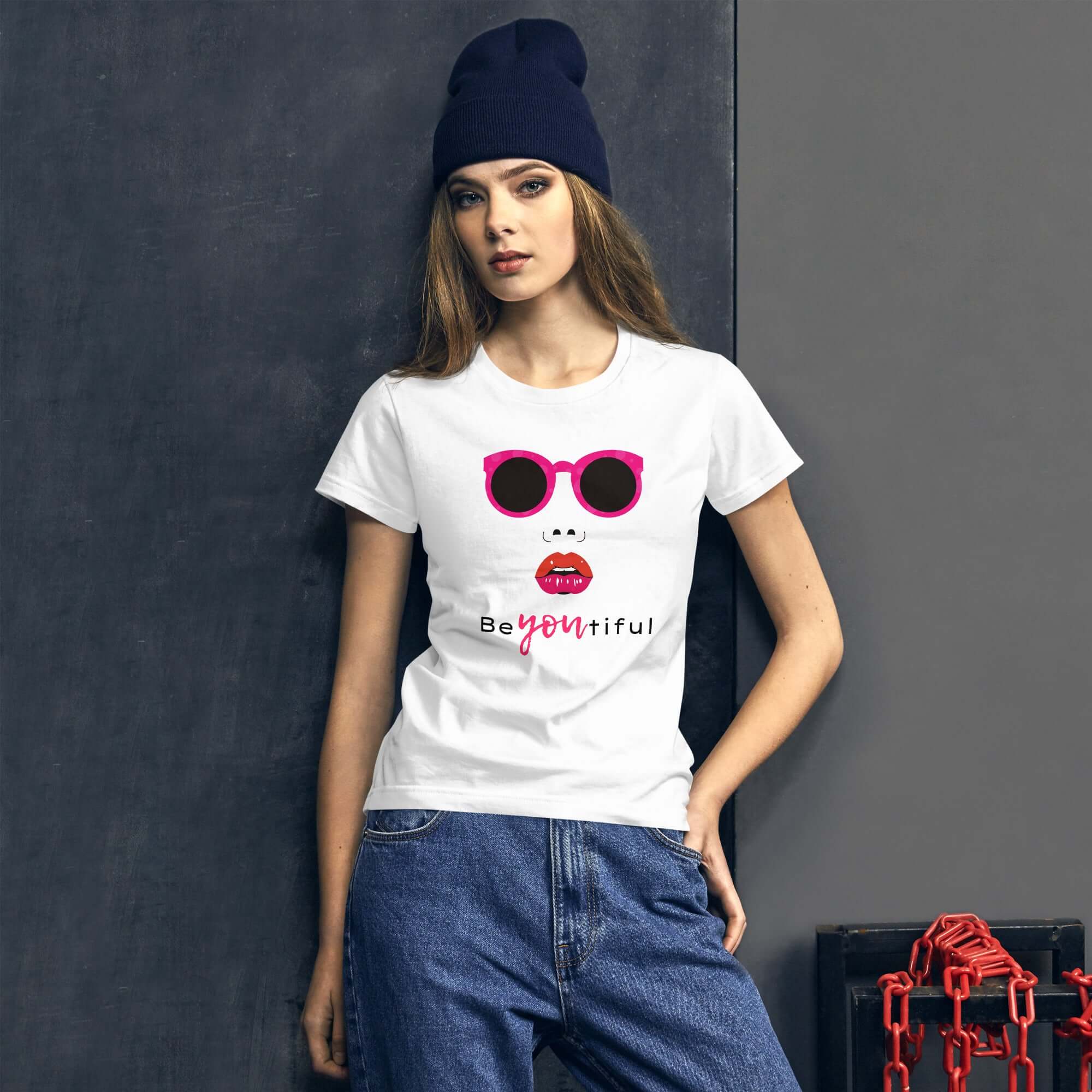 Women's short sleeve t-shirt with a Beautiful graphic print